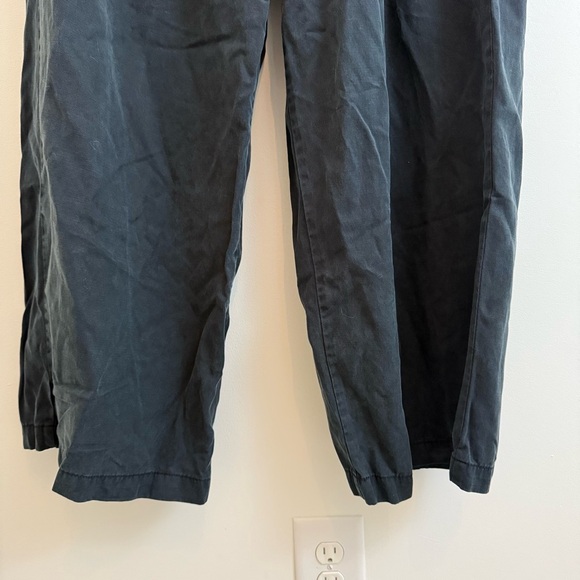 Madewell Women's Harlow Wide-Leg High Waisted Black Pants Size Petite 10 Relaxed - Picture 3 of 11